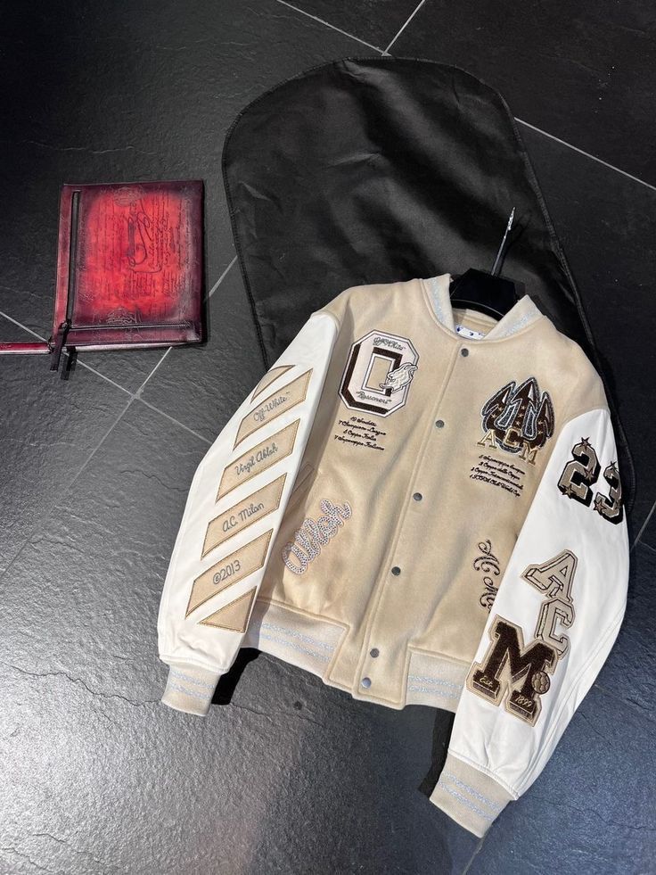 AC MILAN X OFF-WHITE- VARSITY JACKET