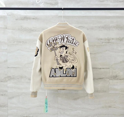 AC MILAN X OFF-WHITE- VARSITY JACKET