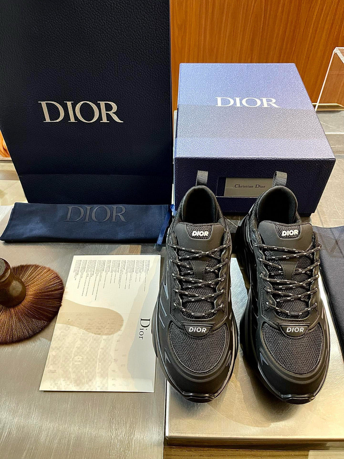 SNEAKER DIOR B44 BLADE A MAILLE BLACK 2025