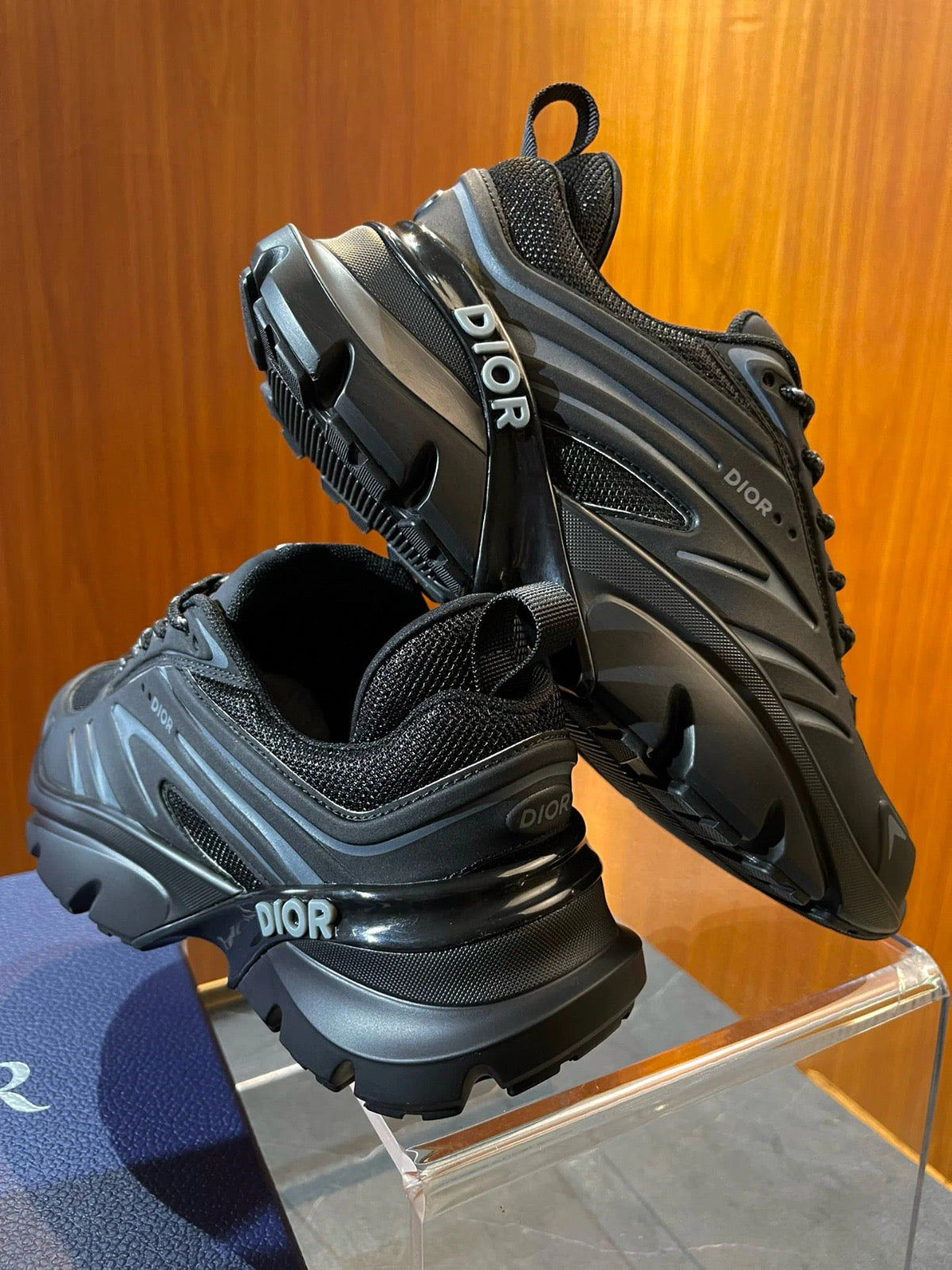 SNEAKER DIOR B44 BLADE A MAILLE BLACK 2025